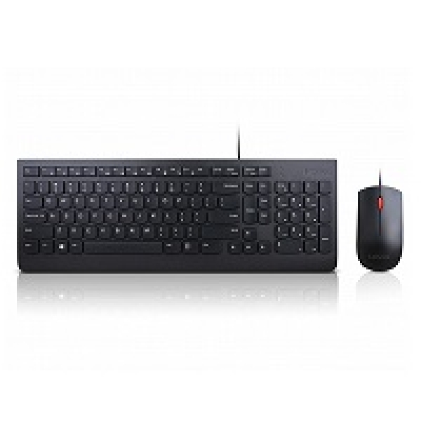 Lenovo Essential Wired Combo Keyboard And Mouse Set Usb Spanish Latin America For