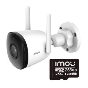 Cámara de Seguridad IP IMOU Bullet 2c 4mp + Tarjeta MicroSD 256Gb